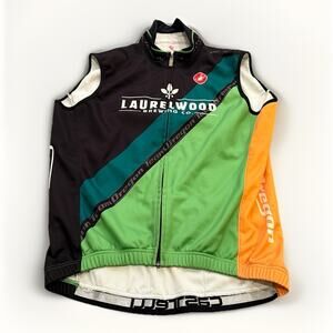 Castelli Team Oregon Laurelwood Brewing Cycling Full Zip 40 Degrees Vest XXL